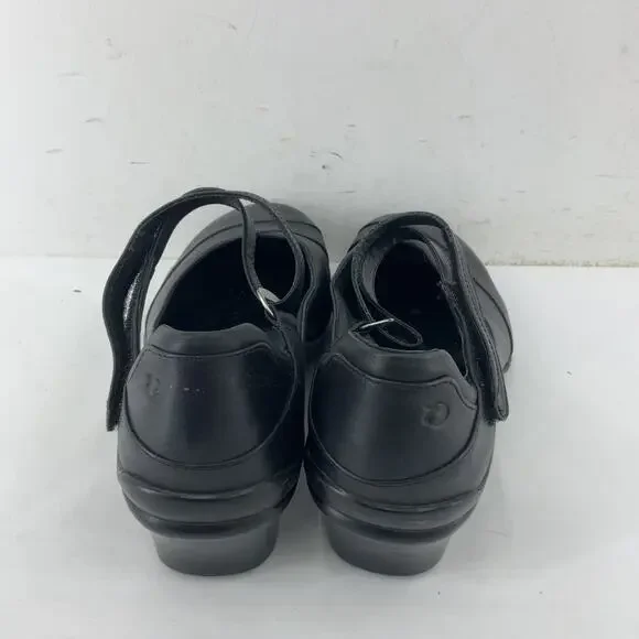 Aravon Maya Black Leather Mary Jane Shoes Women Size 9 Preowned - Picture 3 of 8